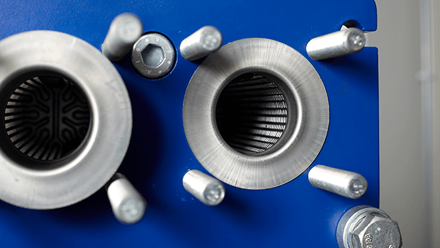 Plate and frame heat exchanger detail 640x360