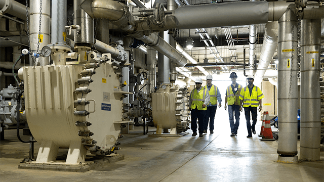 Alfa Laval spiral heat exchanger recovering heat from wastewater sludge to improve biogas power generation efficiency